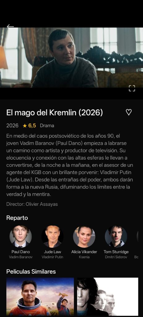 Detalle de película con reparto en ZedFlix